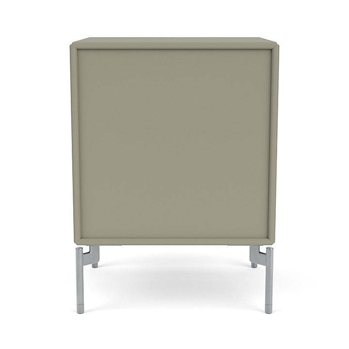 Montana Dream Bedside Table With Ben, Fennel Green/Chrome Mat
