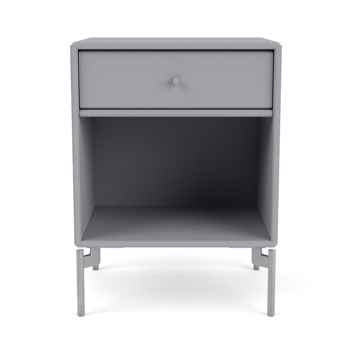 Montana Dream Bedside Table With Ben, Graphic/Chrome Mat