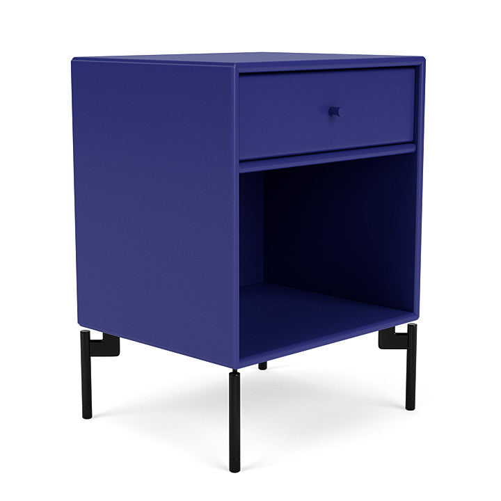 Montana Dream Bedside Table With Ben, Monarch Blue/Black