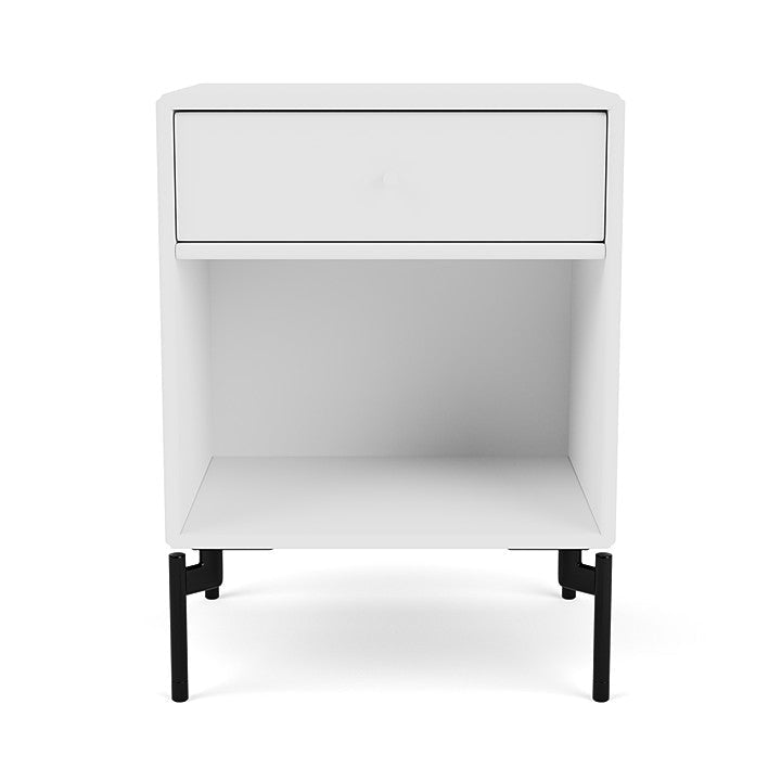 Montana Dream Bedside Table With Ben, New White/Black
