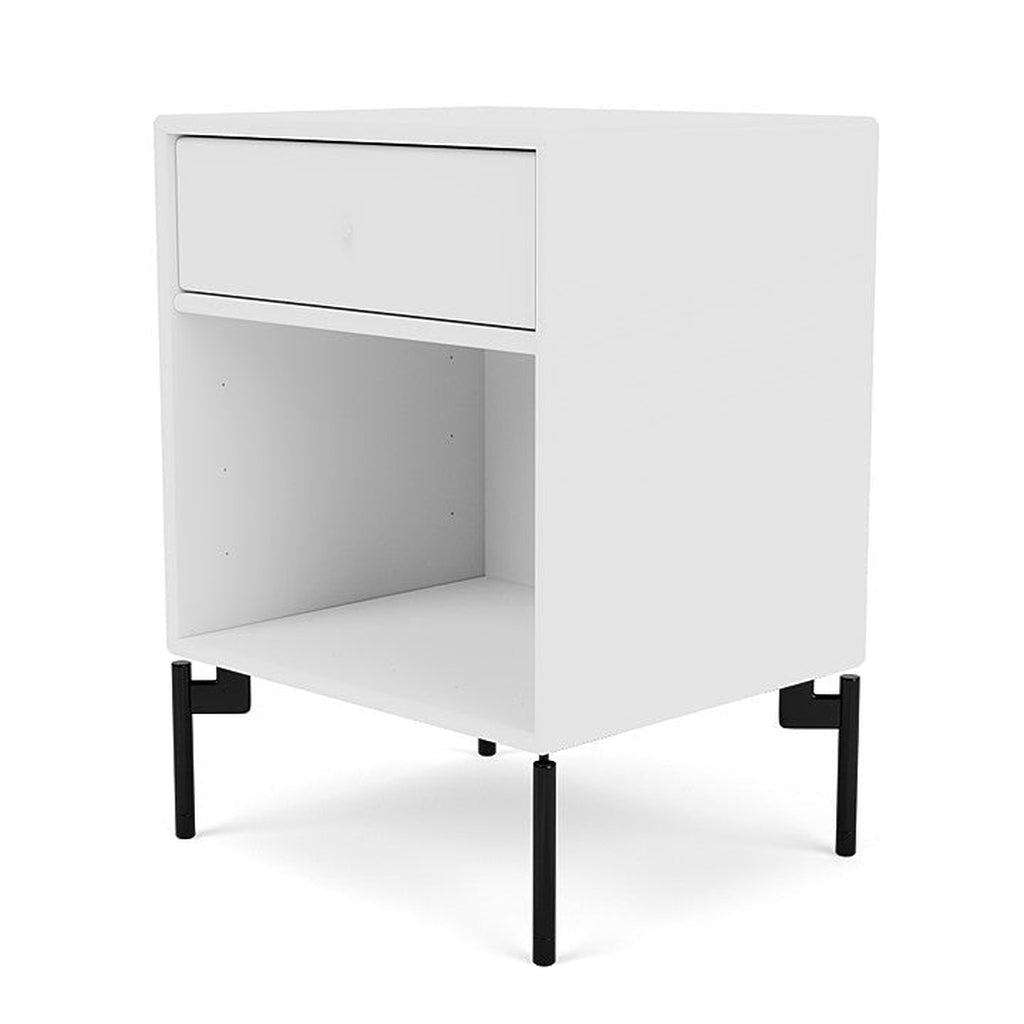 Montana Dream Bedside Table With Ben, New White/Black
