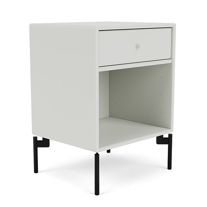 Montana Dream Bedside Table With Ben, Nordic White/Black
