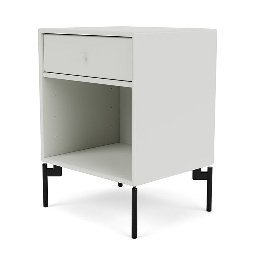 Montana Dream Bedside Table With Ben, Nordic White/Black