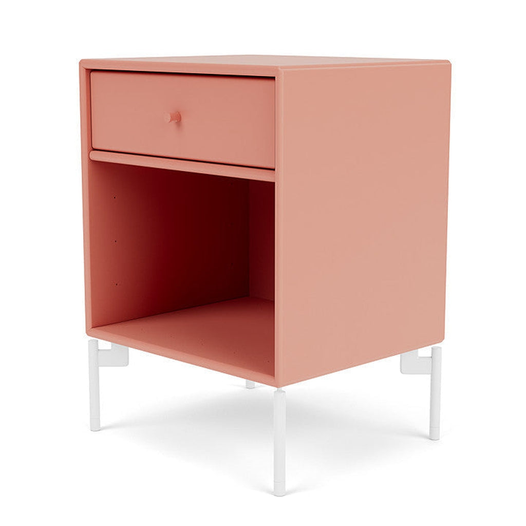 Montana Dream Bedside Table With Ben, Rabarber Red/Snow White