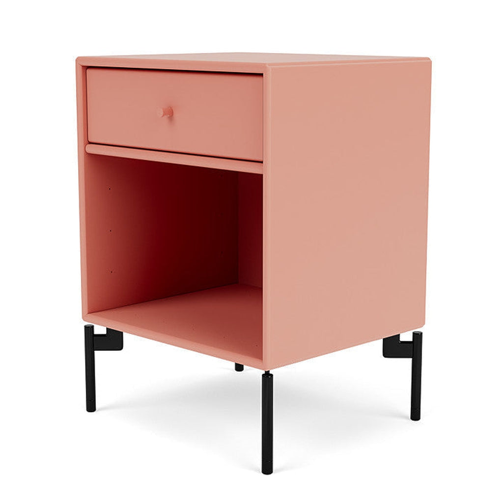 Montana Dream Bedside Table With Ben, Rabarber Red/Black