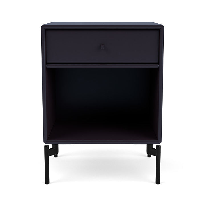 Montana Dream Bedside Table With Ben, Shadow/Black