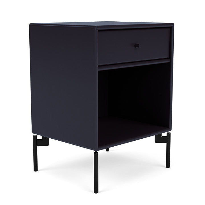 Montana Dream Bedside Table With Ben, Shadow/Black