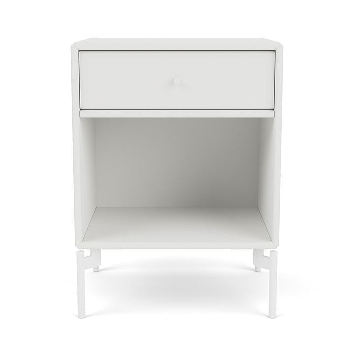 Montana Dream Bedside Table With Ben, White/Snow White