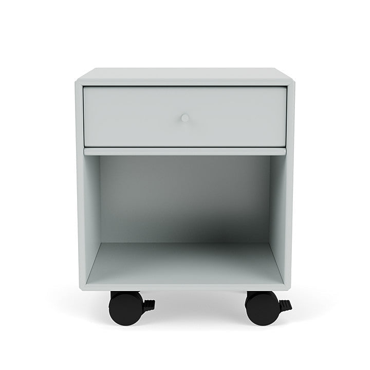 Montana Dream Bedside Table With Wheels, Oyster Grey