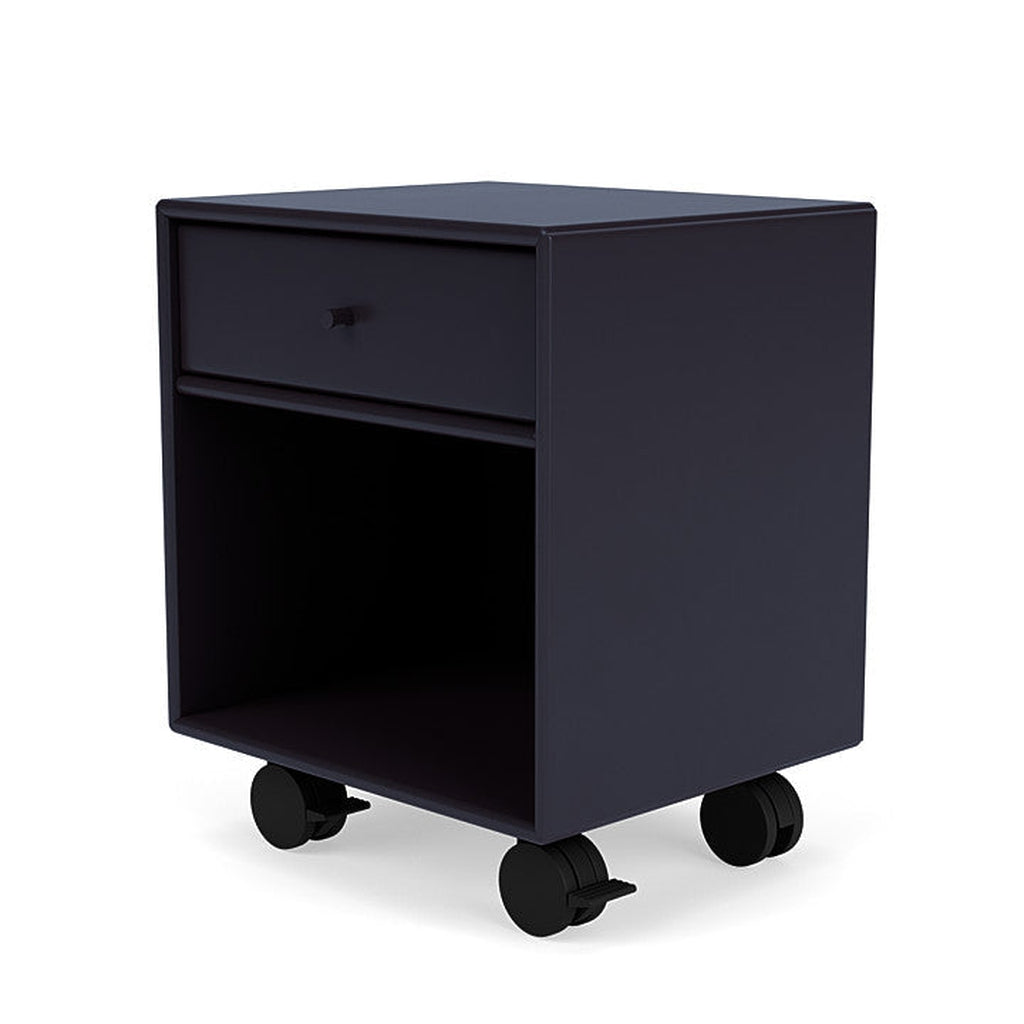 Montana Dream Bedside Table With Wheels, Shadow