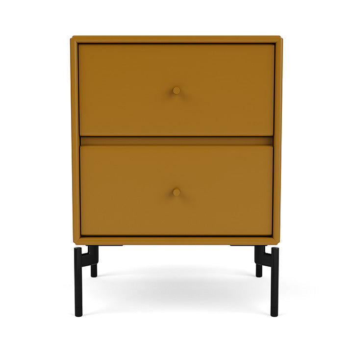 Montana Operation Drawer Table With Ben, Amber Yellow/Black