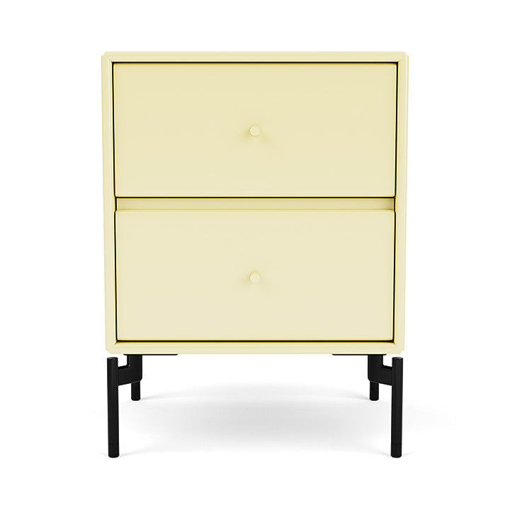 Montana Operation Drawer Table With Ben, Chamomile Yellow/Black