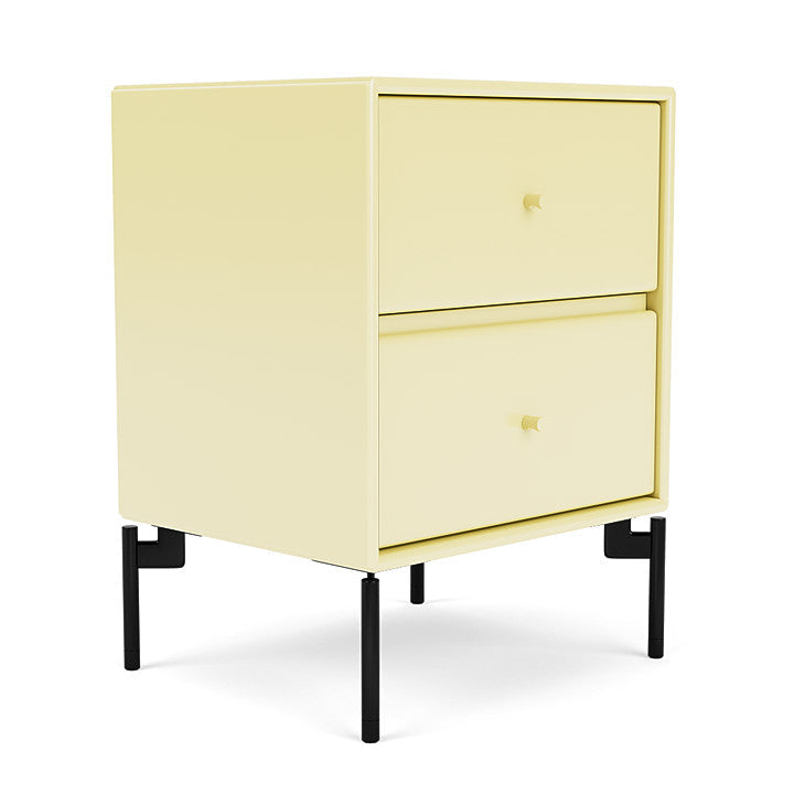 Montana Operation Drawer Table With Ben, Chamomile Yellow/Black