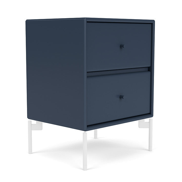 Montana Operation Drawer Table With Ben, Juniper Blue/Snow White
