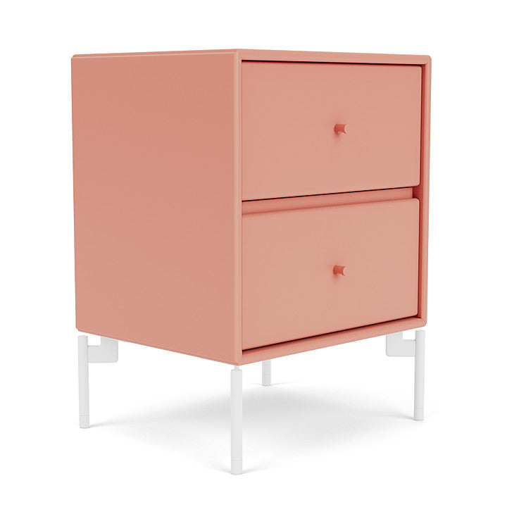 Montana Operation Drawer Table With Ben, Rabarber Red/Snow White