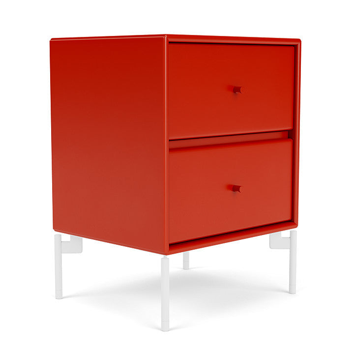 Montana Operation Drawer Table With Ben, Rose Red/Snow White