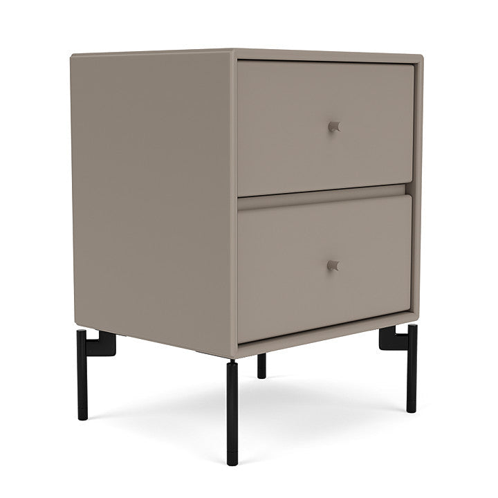 Montana Operation Drawer Table With Ben, Truffle Grey/Black