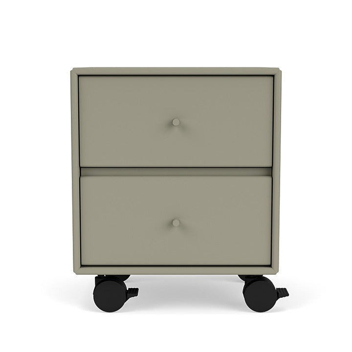 Montana Operation Drawer Table With Wheels, Fennel Green