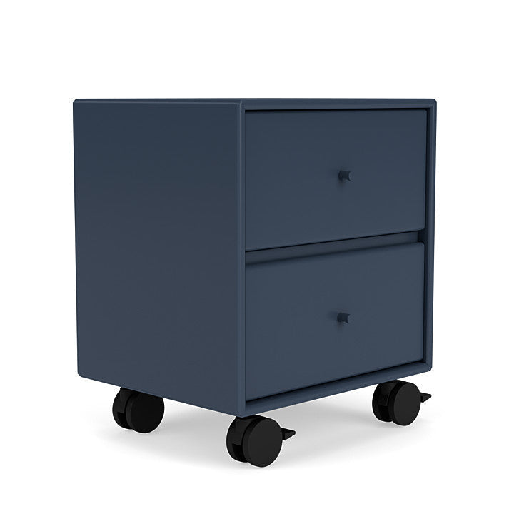 Montana Operation Drawing Table With Wheels, Juniper Blue