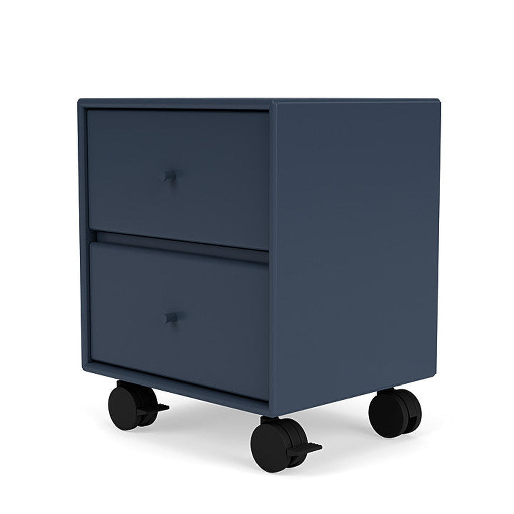 Montana Operation Drawing Table With Wheels, Juniper Blue