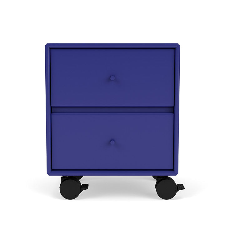Montana Operation Drawing Table With Wheels, Monarch Blue