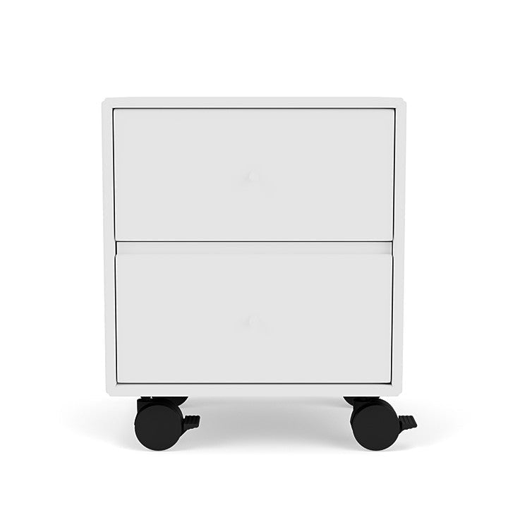 Montana Operation Drawer Table With Wheels, New White