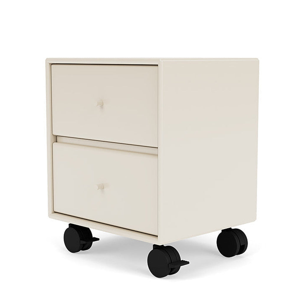 Montana Operation Drawer Table With Wheels, Oat