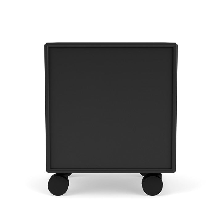 Montana Operation Drawer Table With Wheels, Black