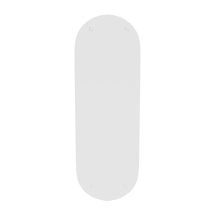 Montana figur oval spegel med upphängningsfästen, ny vit