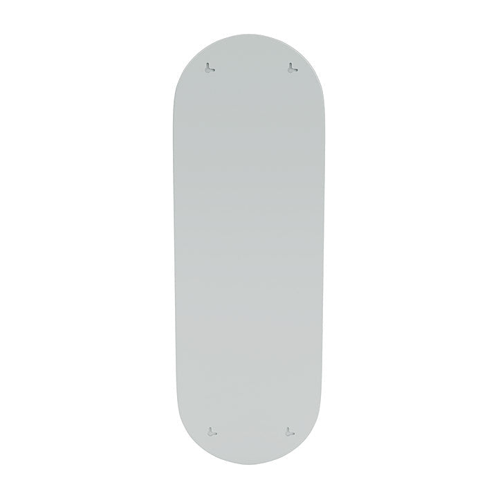 Montana figur oval spegel med upphängningsfästen, ostron grå