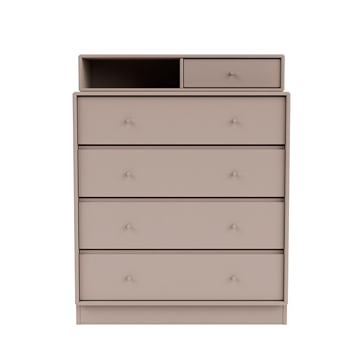 Montana Keep Bre of Drawers med 7 cm piedestal, svampbrun