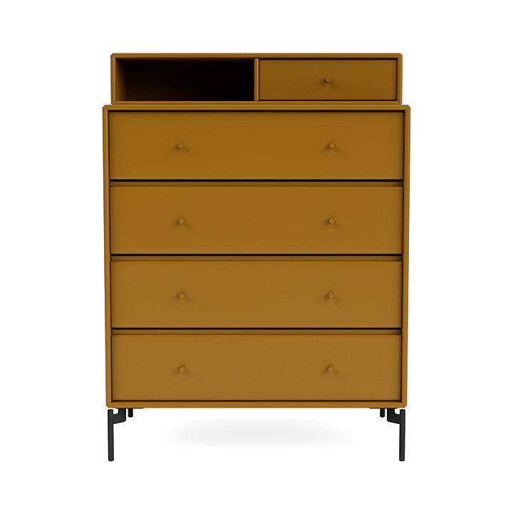 Montana Keep Bre of Drawers With Ben, Amber Yellow/Black