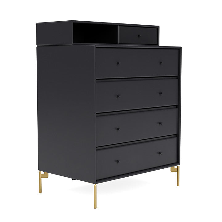 Montana Keep Bre of Drawers With Ben, Anthracite/Brass
