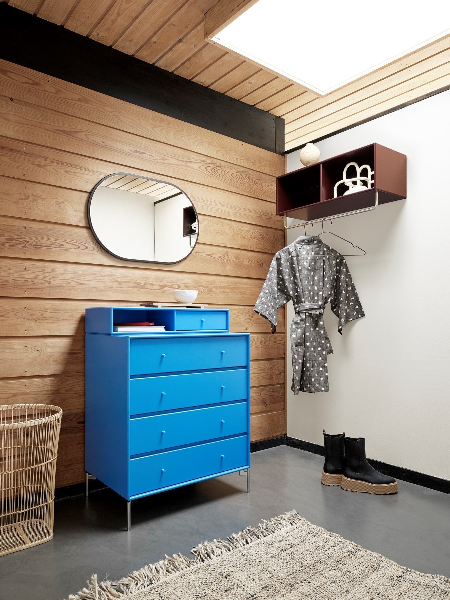 Montana Keep Bre of Drawers With Ben, Azure Blue/Black