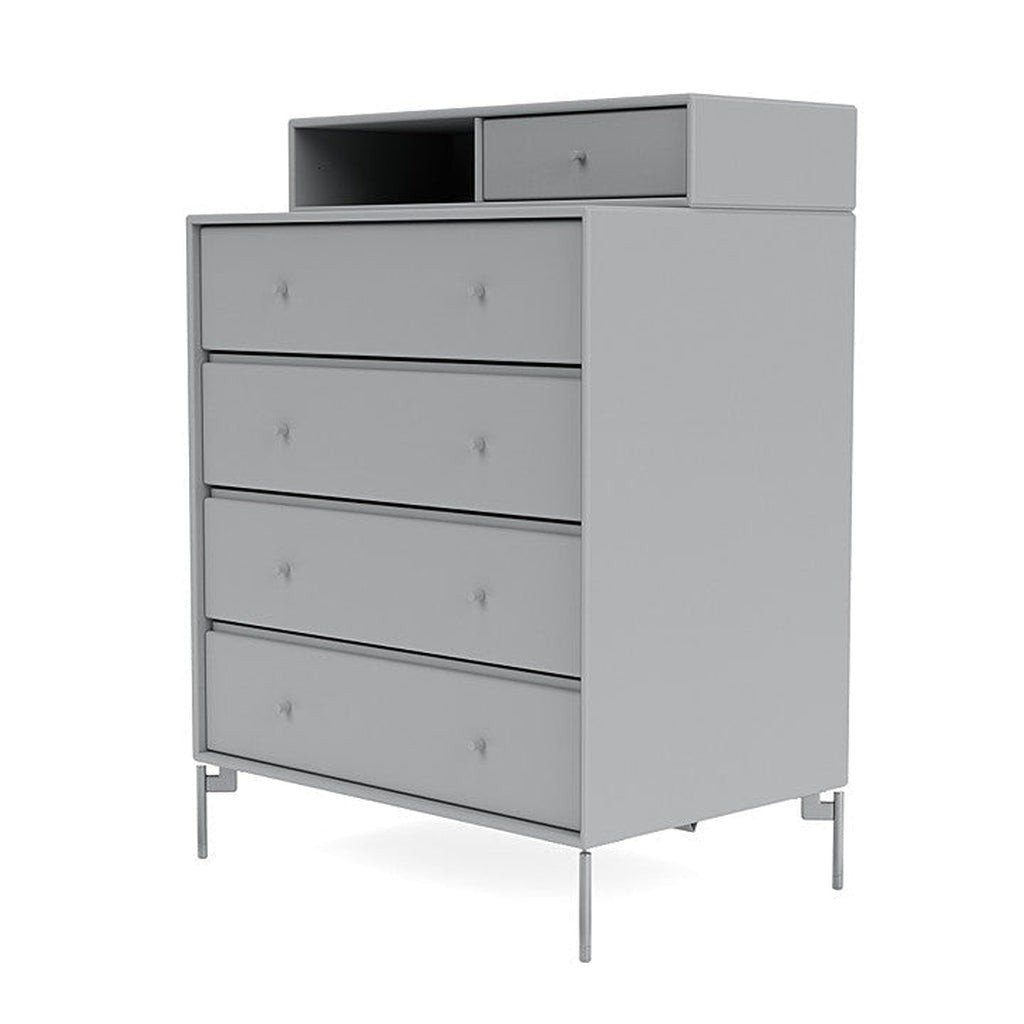 Montana Keep Bre of Drawers With Ben, Fjord/Chrome Mat