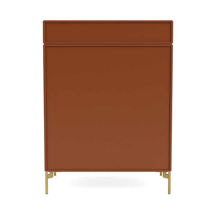 Montana Keep Bre of Drawers With Ben, Hazelnut Brown/Brass