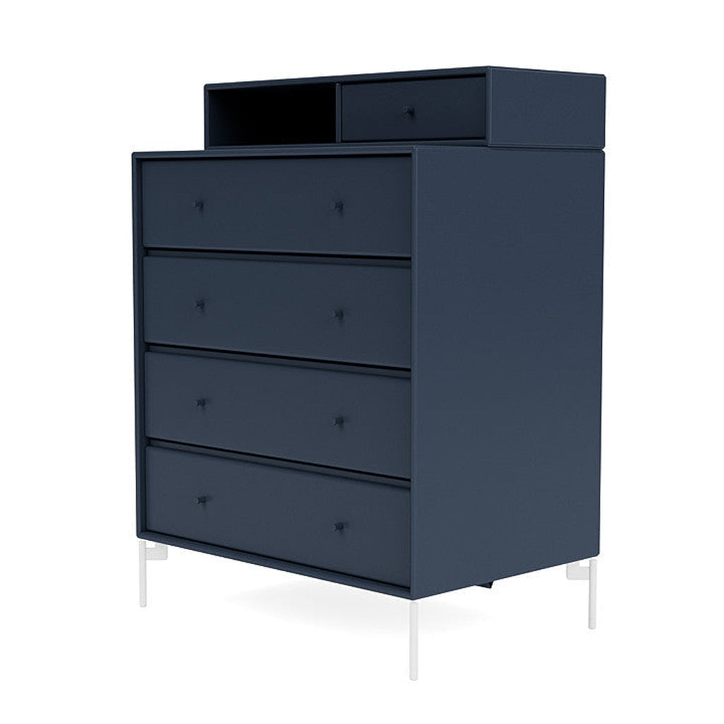 Montana Keep Bre of Drawers With Ben, Juniper Blue/Snow White