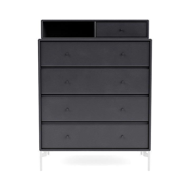 Montana Keep Bre of Drawers With Ben, Coal Black/Snow White