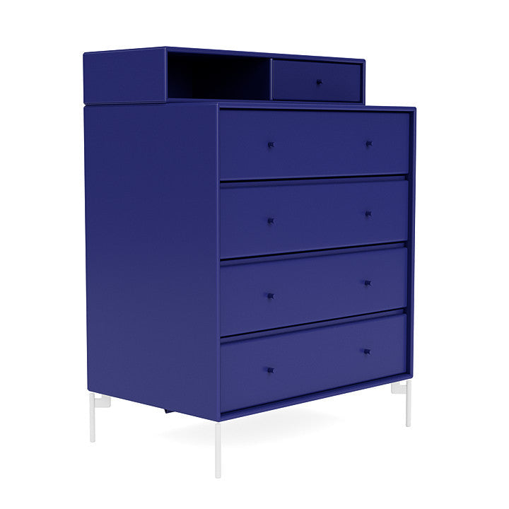 Montana Keep Bre of Drawers With Ben, Monarch Blue/Snow White