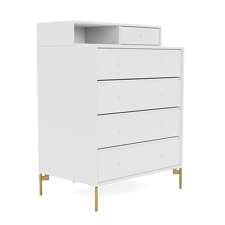 Montana Keep Bre of Drawers With Ben, New White/Brass