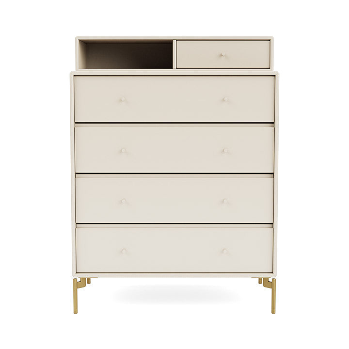 Montana Keep Bre of Drawers With Ben, Oat/Brass