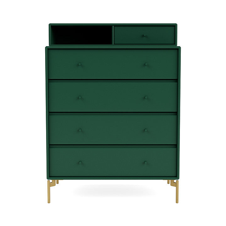 Montana Keep Bre of Drawers With Ben, Pine Green/Brass