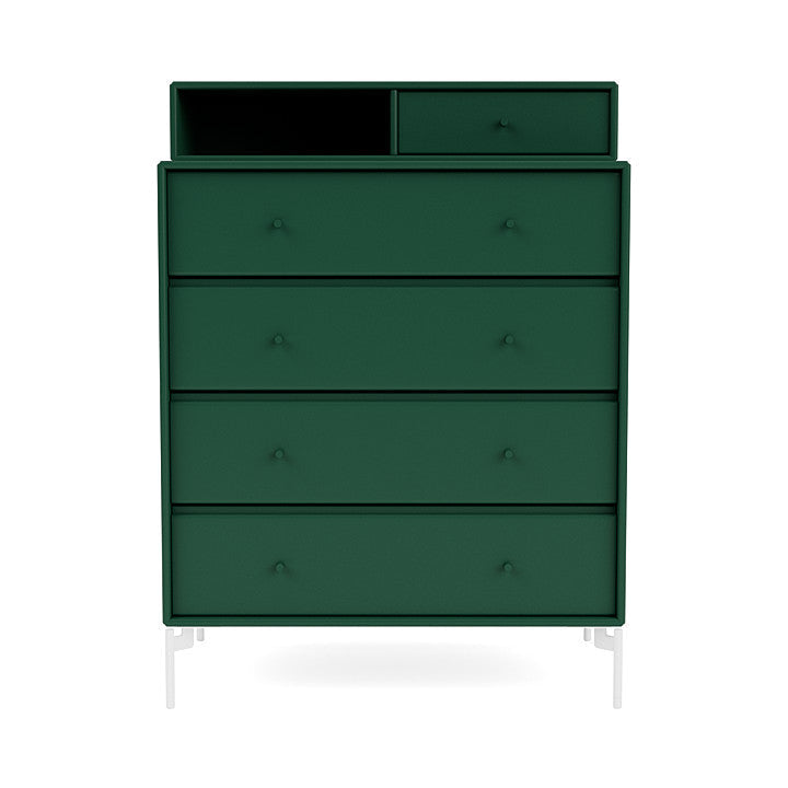 Montana Keep Bre of Drawers With Ben, Pine Green/Snow White