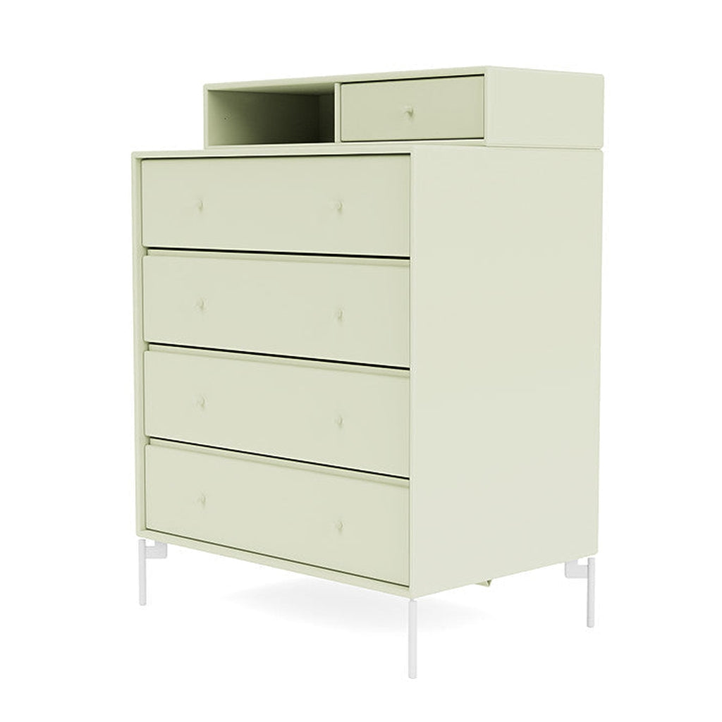 Montana Keep Bre of Drawers With Ben, Pomelo Green/Snow White