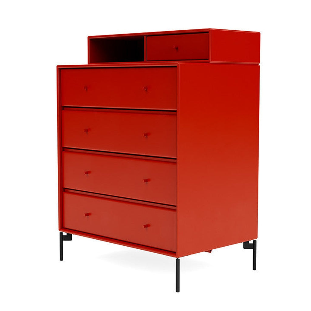 Montana Keep Bre of Drawers With Ben, Rose Red/Black