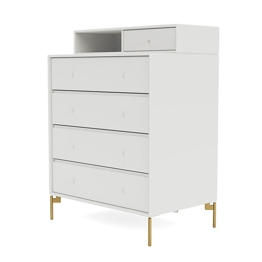 Montana Keep Bre of Drawers With Ben, White/Brass
