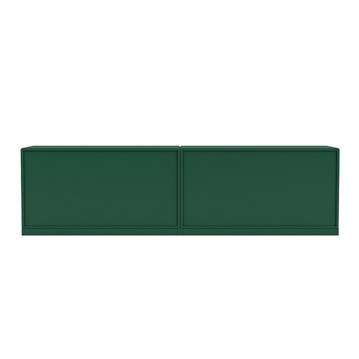 Montana Line avlång skänk med 3 cm piedestal, tallgrön