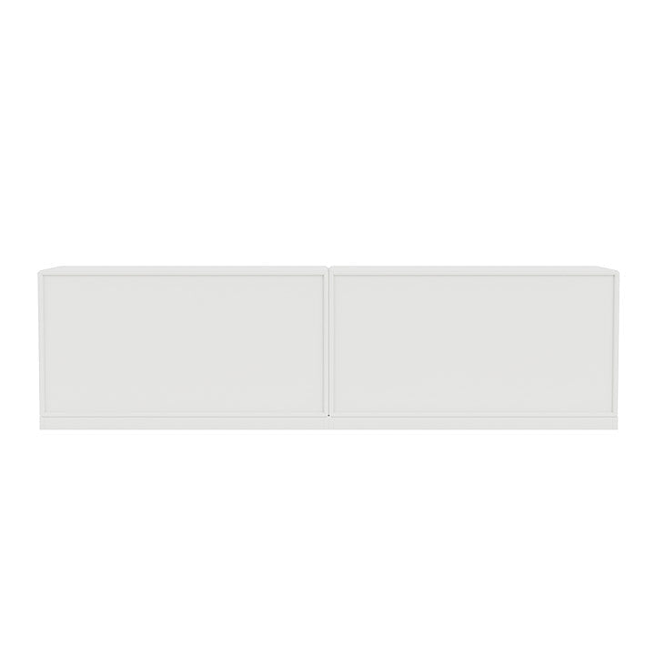 Montana Line avlång skänk med 3 cm sockel, vit