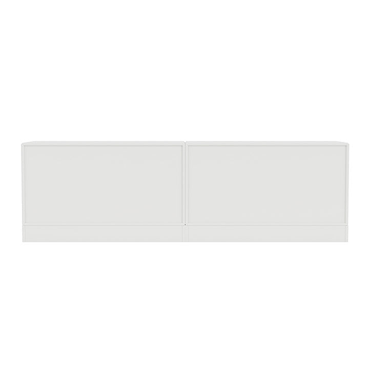 Montana Line avlång skänk med 7 cm sockel, vit