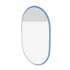 Montana ser liten oval spegel med upphängningsfästen, azurblå